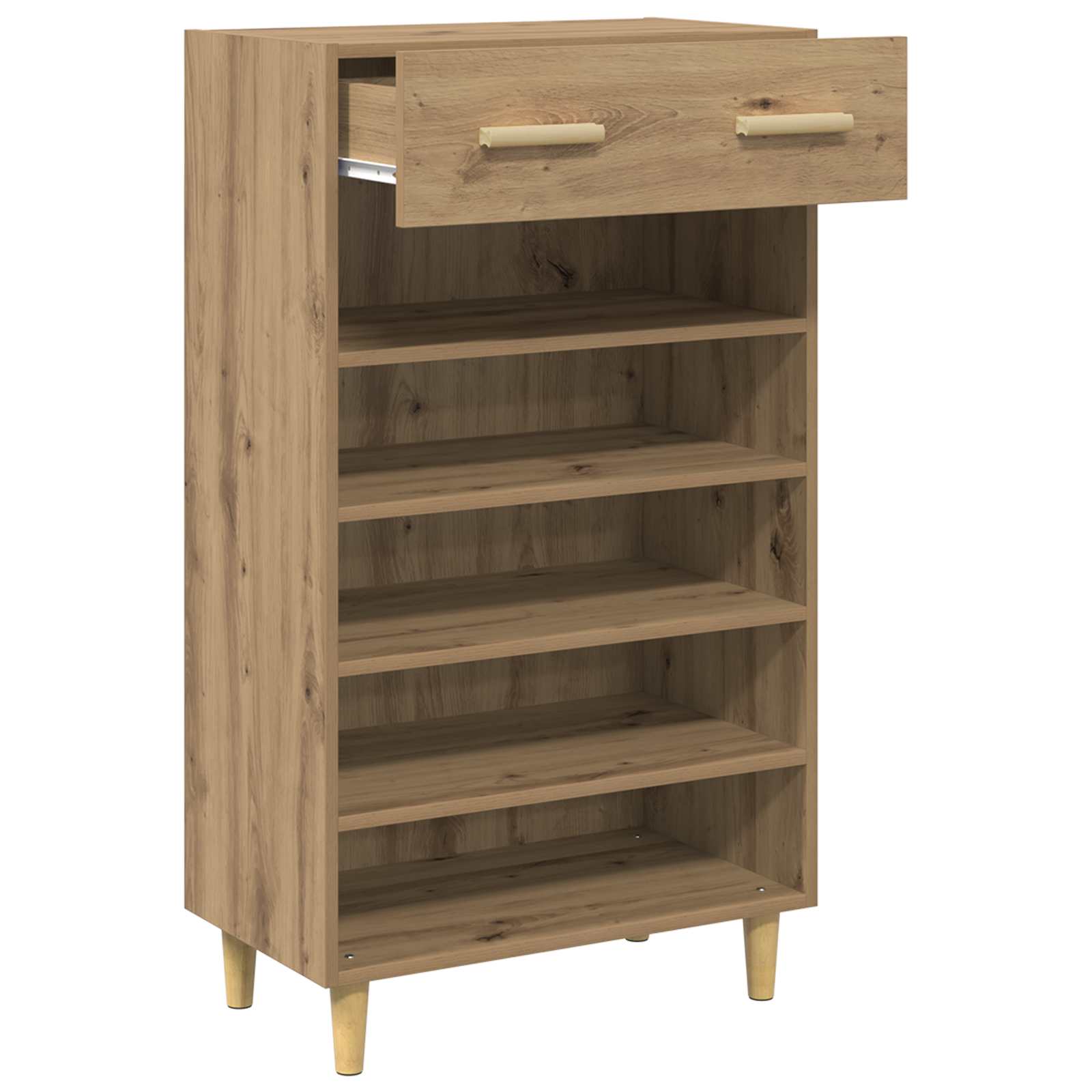 Schuhschrank mit Regal Altholz 60 x 35 x 105 cm Holzwerkstoff