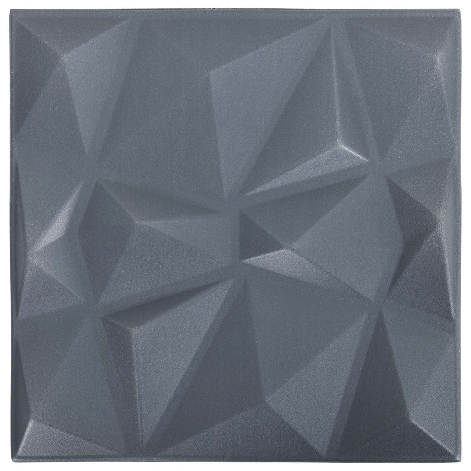 Wandpaneele 12 pcs Diamant Weiß 50 x 50 cm XPS Schaum