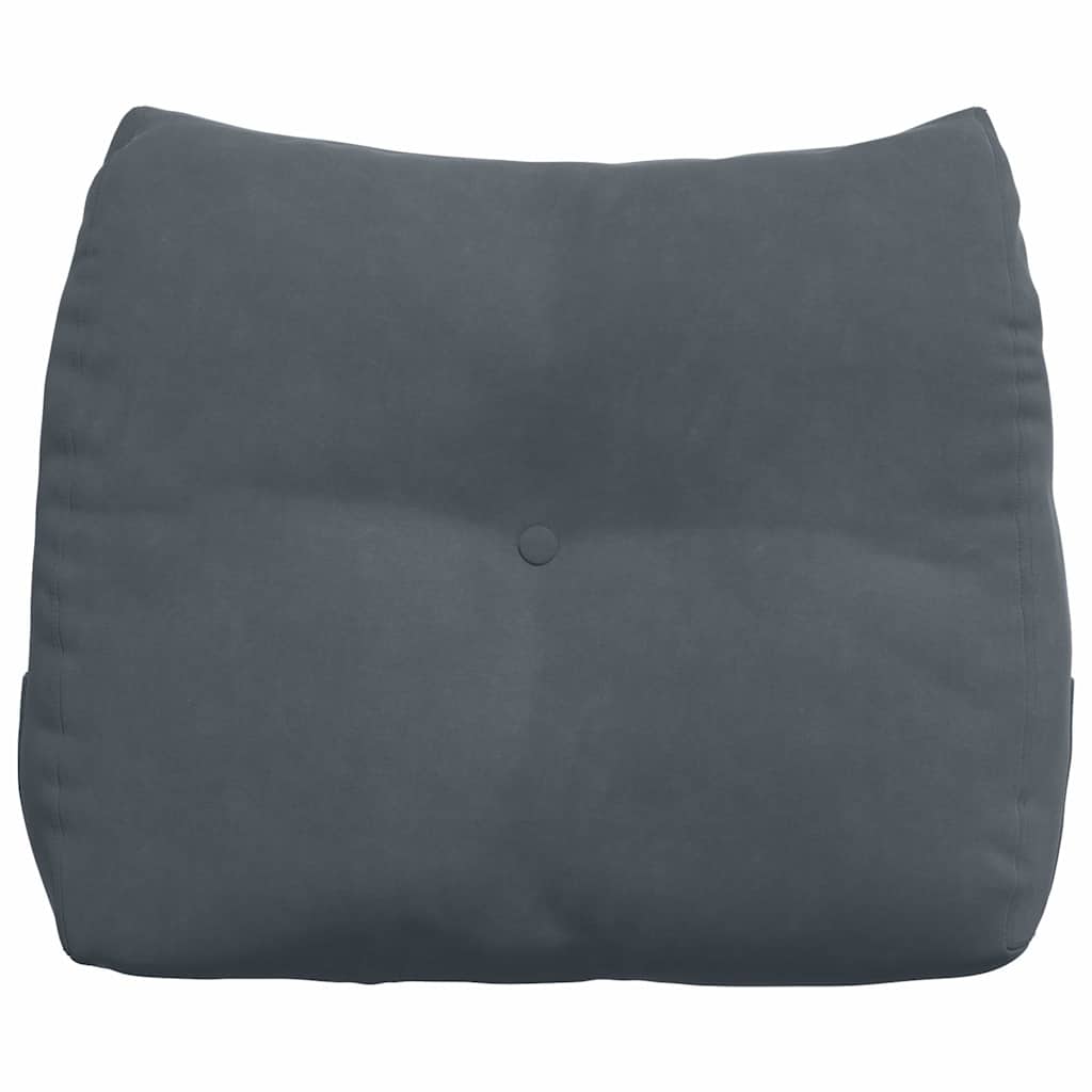 Rückenkissen Blau 45 x 24 x 50 cm Samt