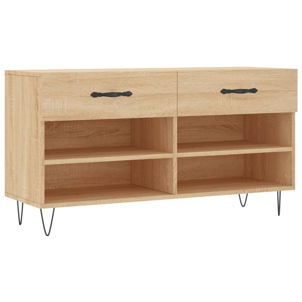 Schuhbank Weiß 102x35x55 cm Holzwerkstoff