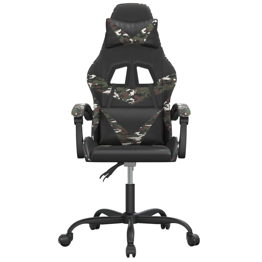 Gaming-Stuhl Drehbar Schwarz und Rot Kunstleder