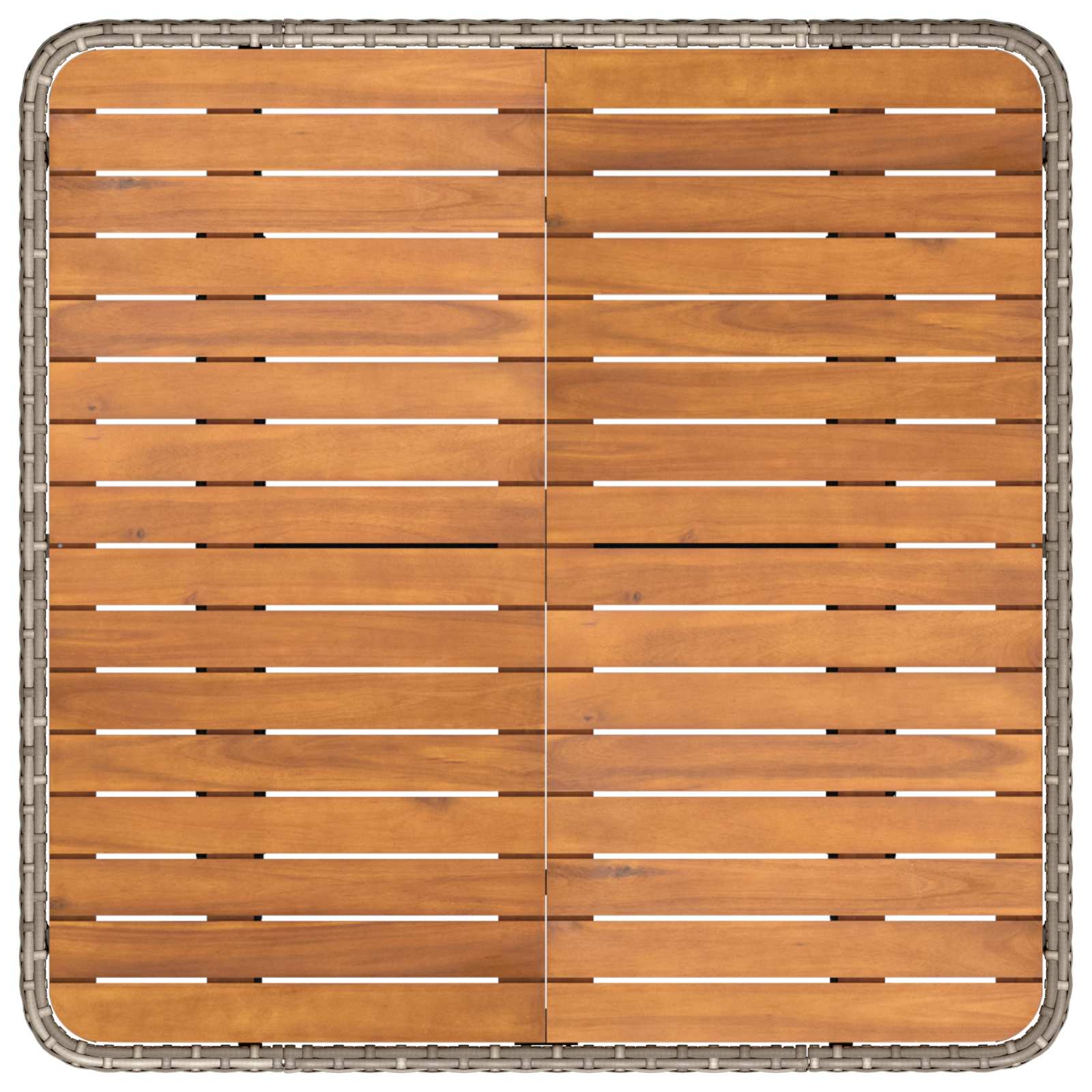 2 Stück Garten Mittel Sofa Mit Hochklapptisch Poly-Rattan