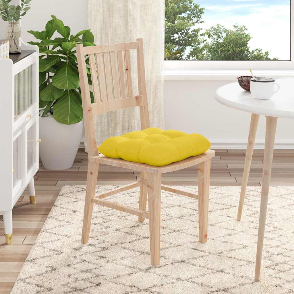 Sitzkissen 4 pcs Hellgrau 40 x 40 x 12 cm Stoff