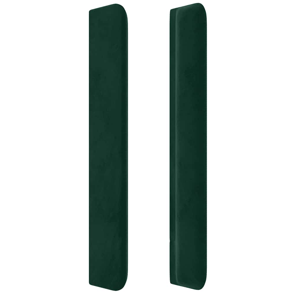 Kopfteil mit Ohren Dunkelblau 93x16x78/88 cm Samt