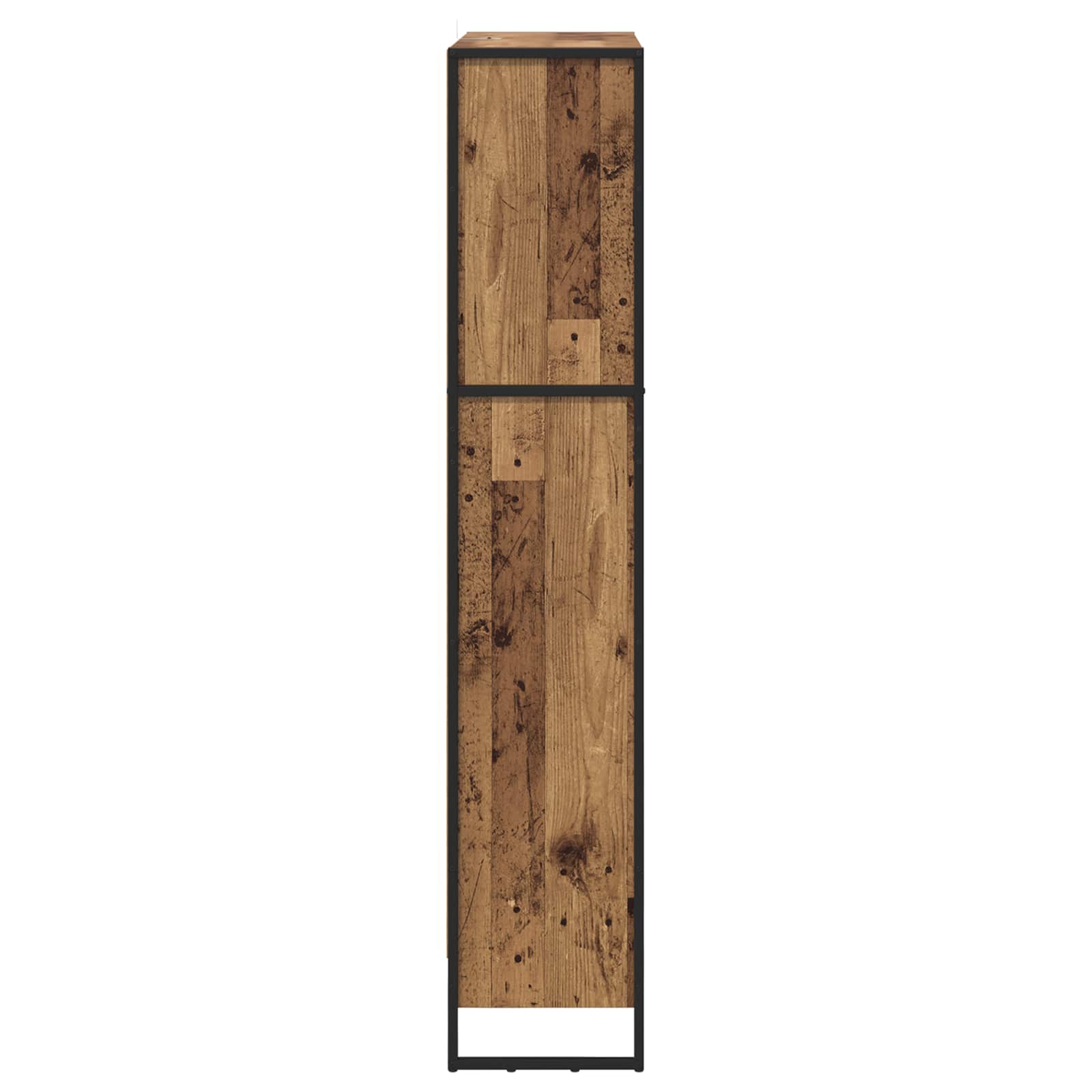 Bücherregal 2 pcs Schwarz Eichen-Optik 60 x 30 x 189,5 cm