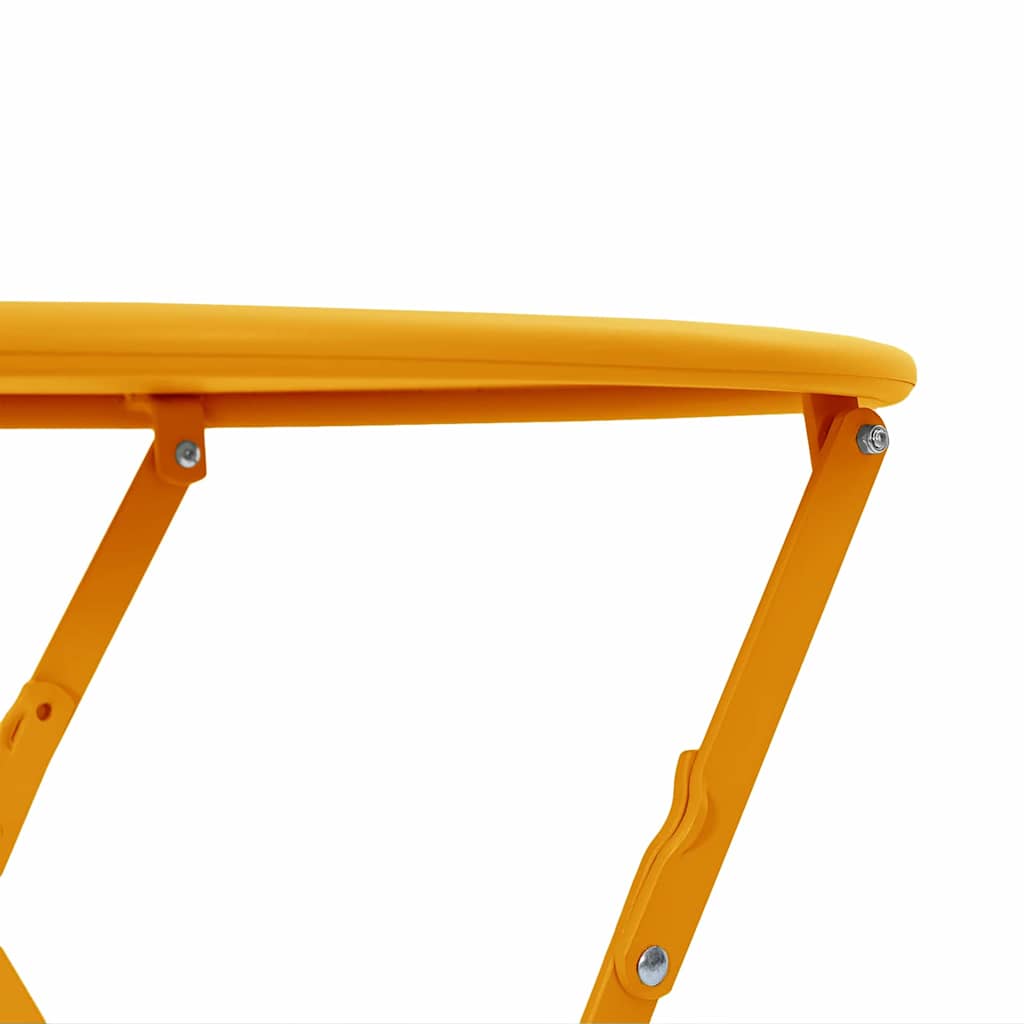 Bistrotisch Weiß Ø 50 x 71 cm Pulverbeschichteter Stahl