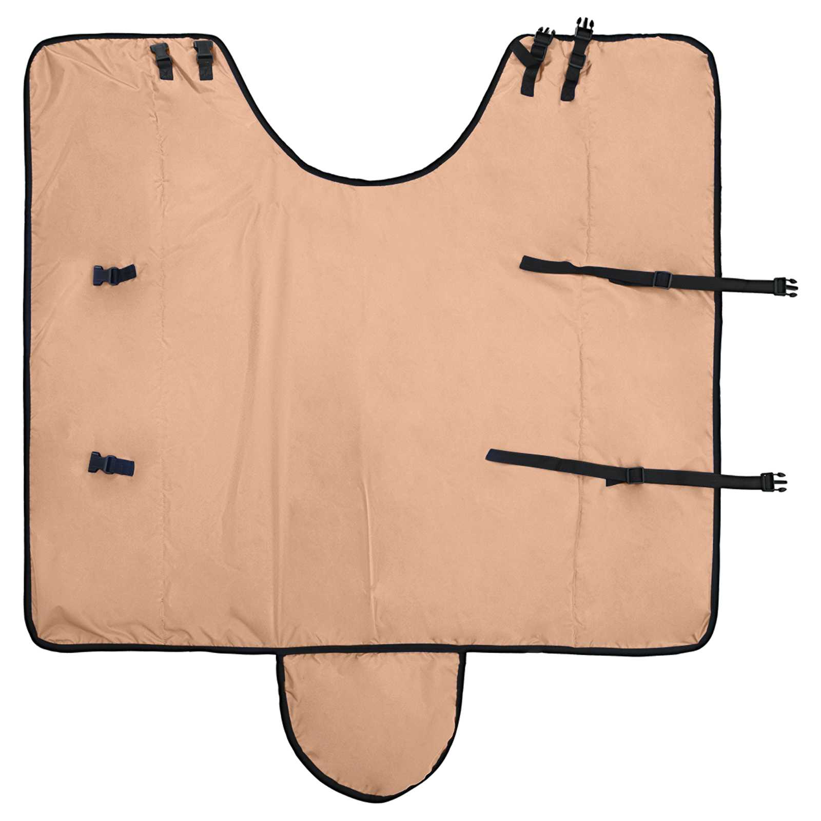 Pferdedecke Dunkelgrün und Schwarz 75 cm Polyester