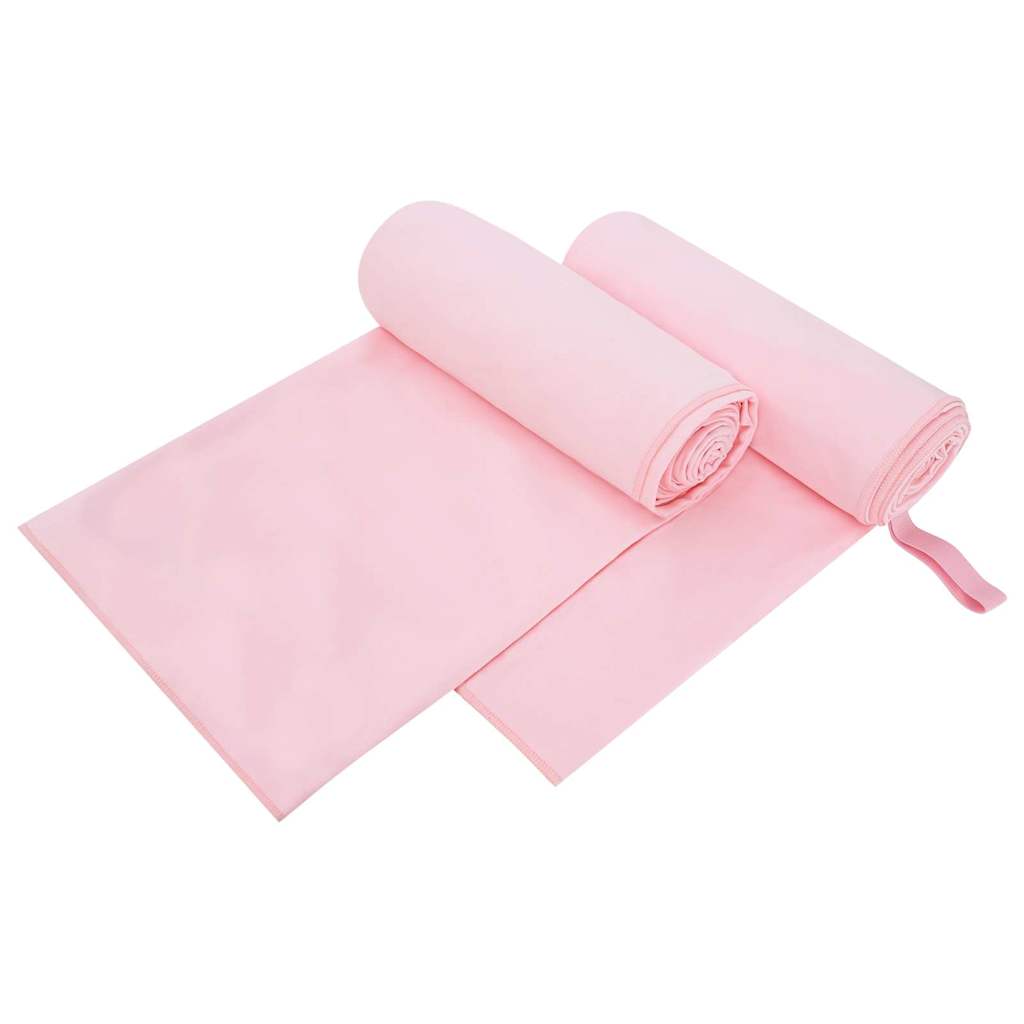 Sporthandtücher 2 pcs Schwarz 50 x 30 cm Polyester und Polyamid