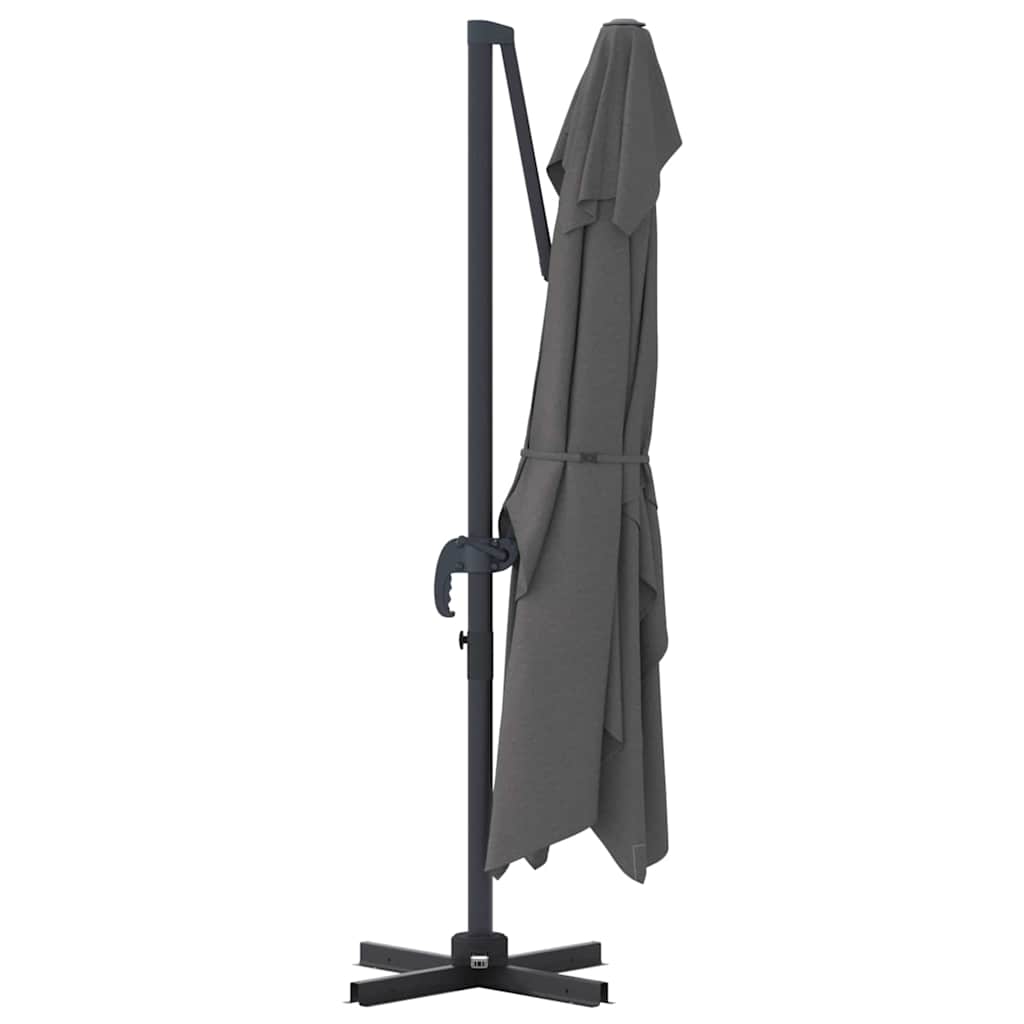Sonnenschirm Sand 351 x 250 x 260 cm Polyester und Aluminium