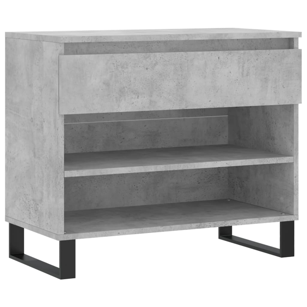 Schuhregal Hochglanz-Weiß 70x36x60 cm Holzwerkstoff