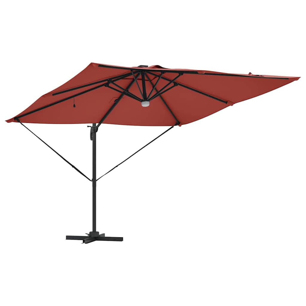 Roma Parasol Beige 286 x 284 x 270 cm Aluminium und Polyester