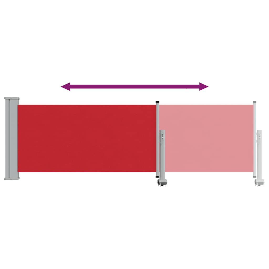 Seitenmarkise 60 x 300 cm 100% Polyester Eisen Stahl