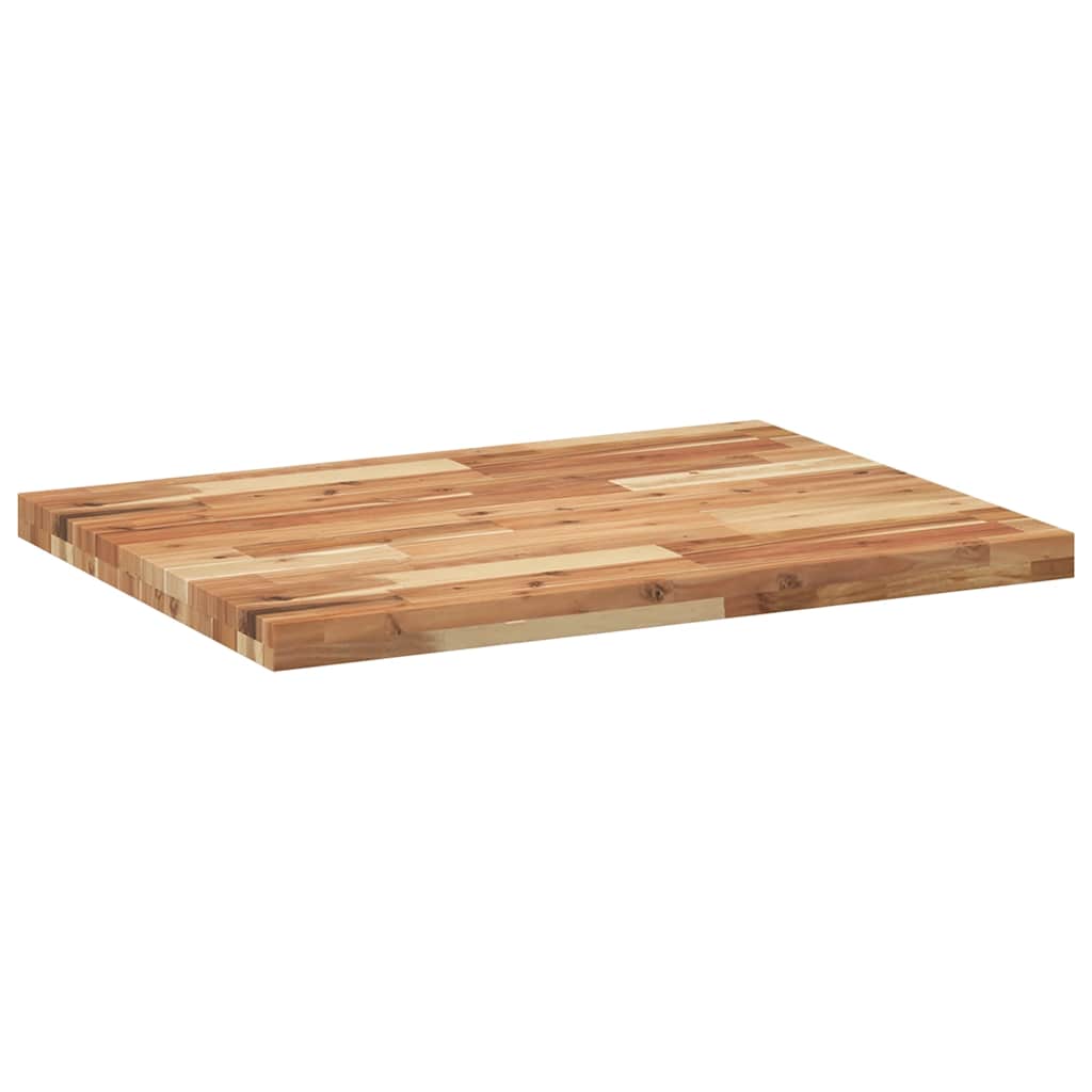 Schreibtischplatte Unbehandelt 60x50x2 cm Massivholz Akazie