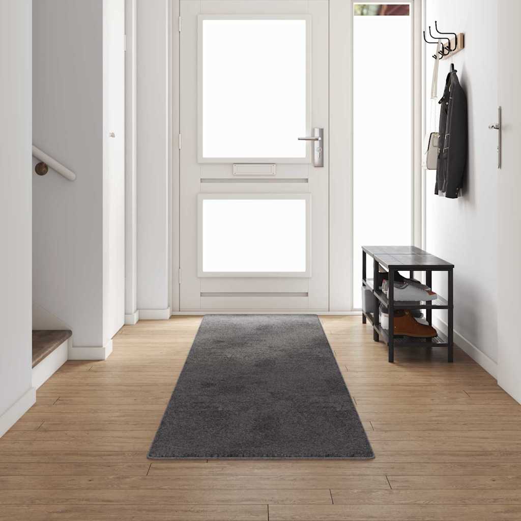 Teppichläufer Grau 50 x 100 cm 100% Polypropylen Tuft