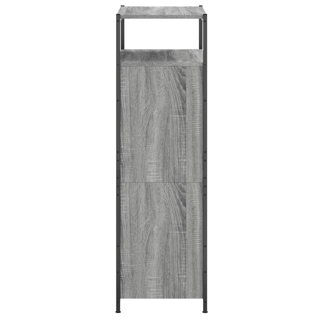 Schuhschrank mit 4 Klappen Sonoma-Eiche 100x34x112 cm