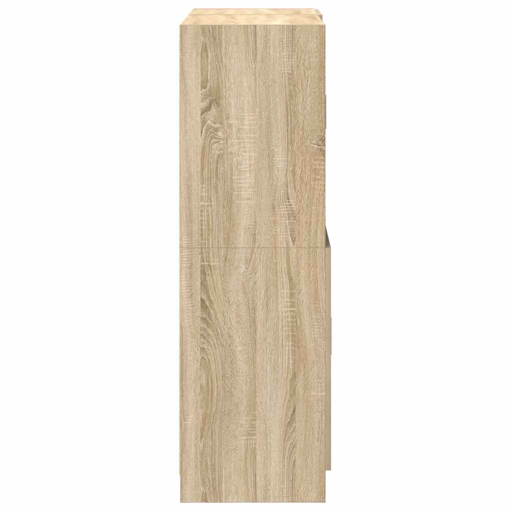 2-tlg. Küchenschrank-Set Weiß Holzwerkstoff