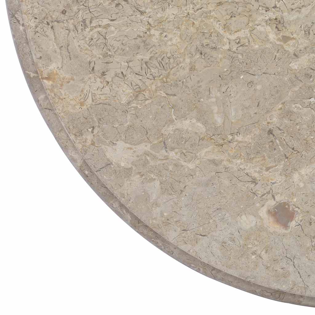 Tischplatte Creme Ø40x2,5 cm Marmor