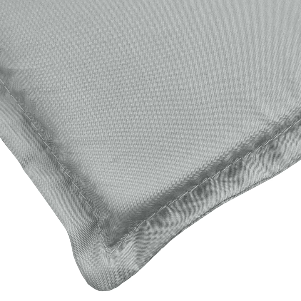 Niedriglehner-Auflagen 2 Stk Melange Anthrazit 100x50x7cm Stoff