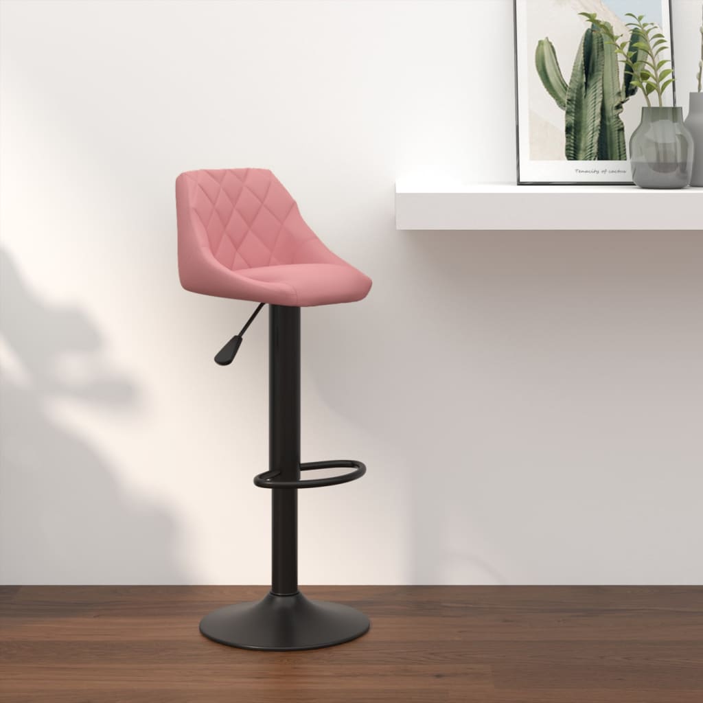 Barhocker Creme Samt