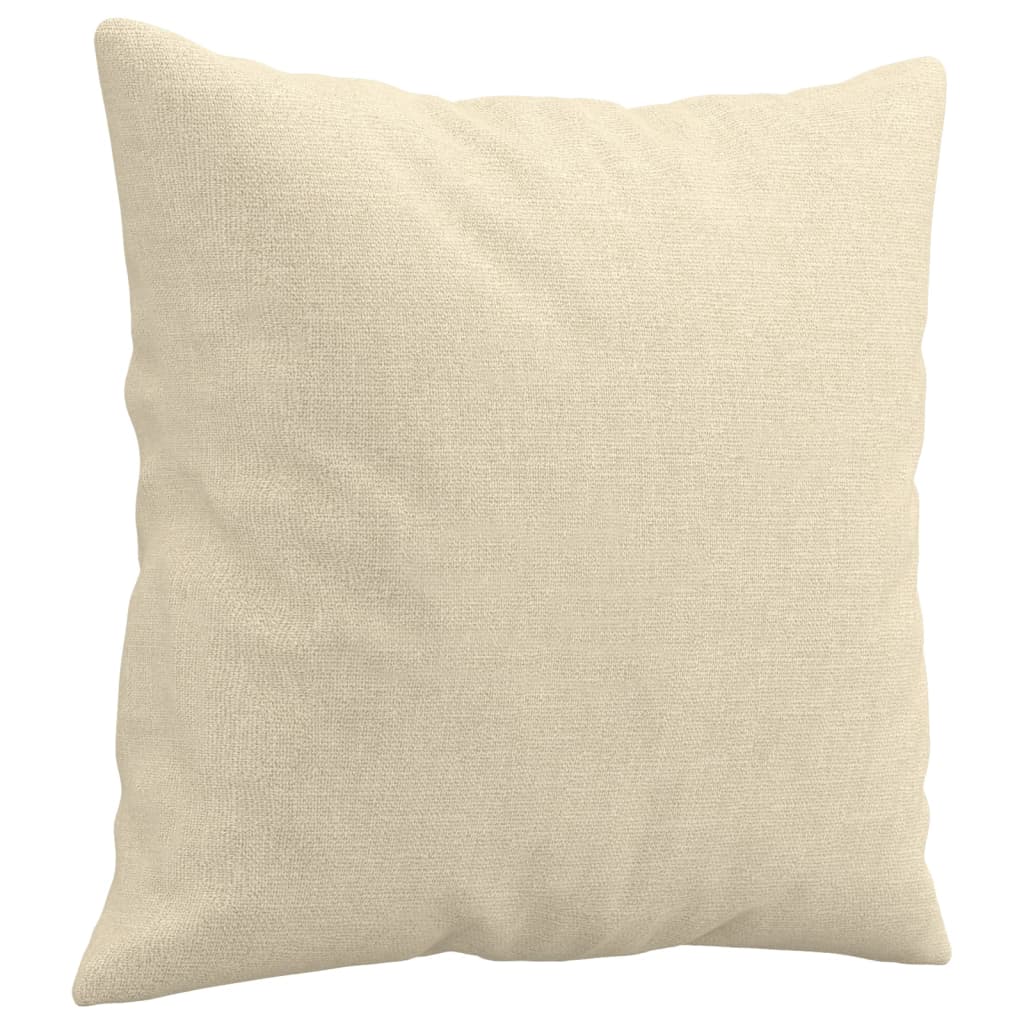 2-Sitzer-Sofa mit Zierkissen Braun 120 cm Stoff