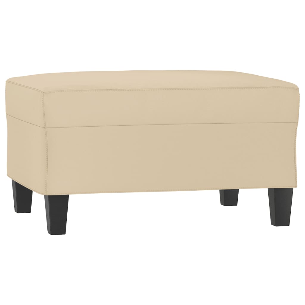 Fußhocker Taupe 60x50x41 cm Mikrofasergewebe