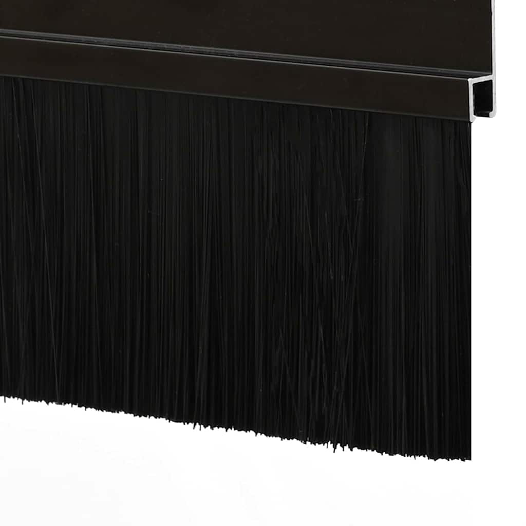 Selbstklebende Türbürstendichtungen 2 pcs Braun 100 cm