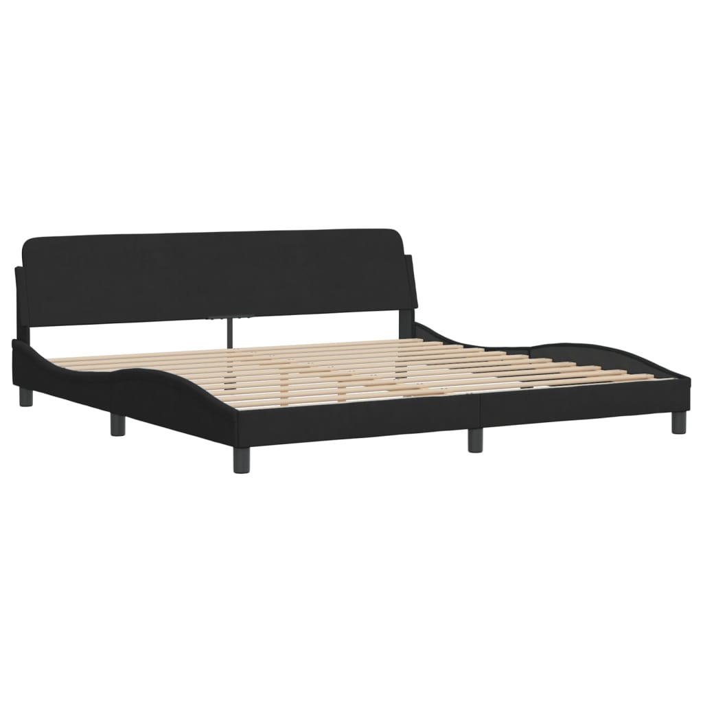 Bett mit Matratze "Dover" Hellgrau 80x200 cm Samt
