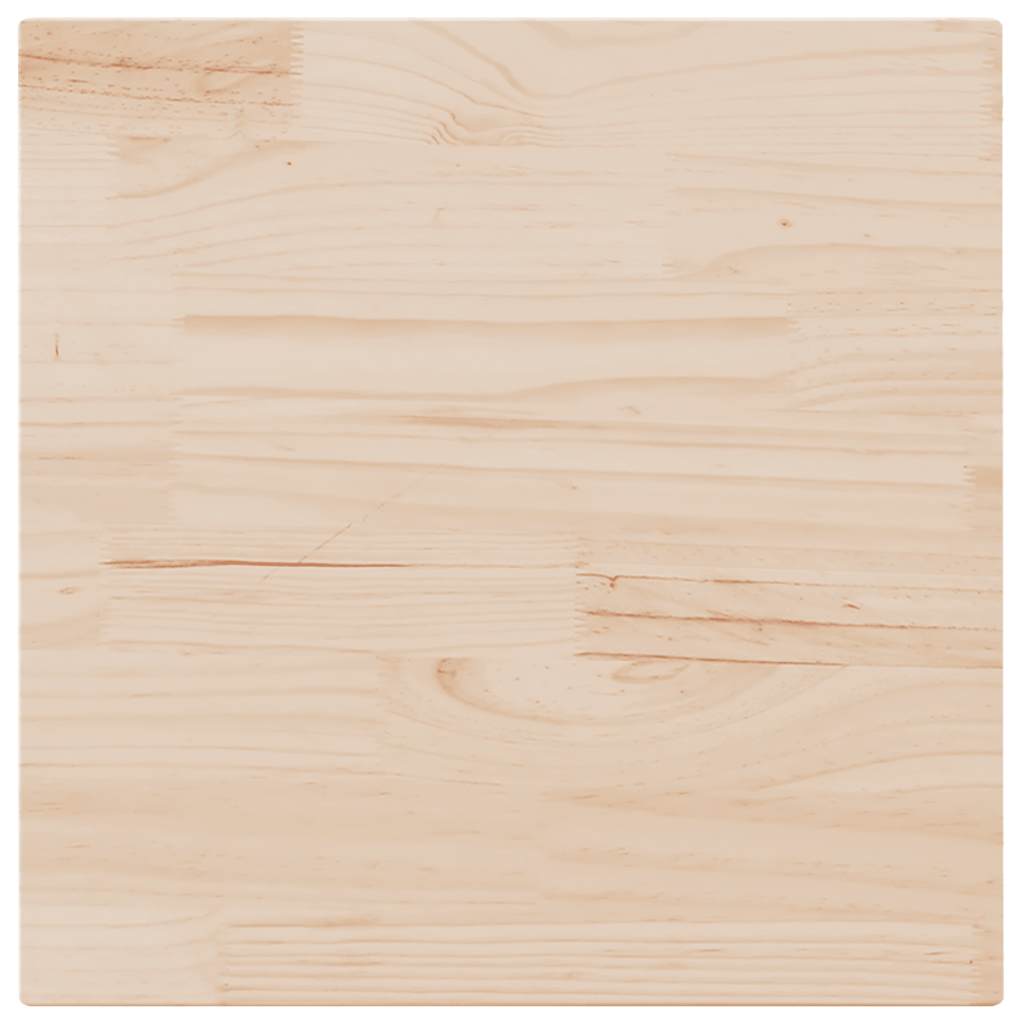 Tischplatte Weiß 40x40x2,5 cm Massivholz Kiefer Quadratisch