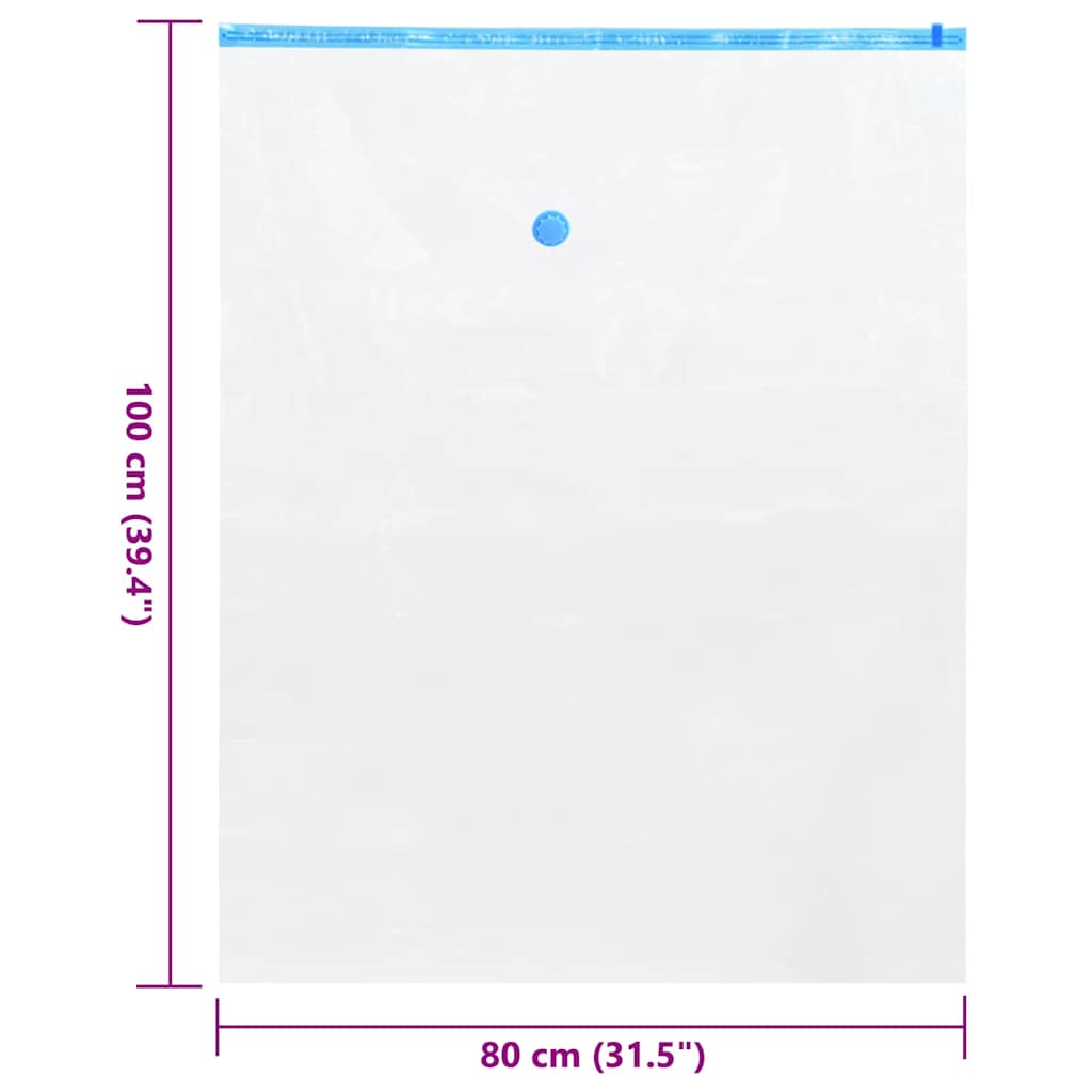 Aufbewahrungstaschen 5 pcs Transparent und Blau 70 x 50 cm
