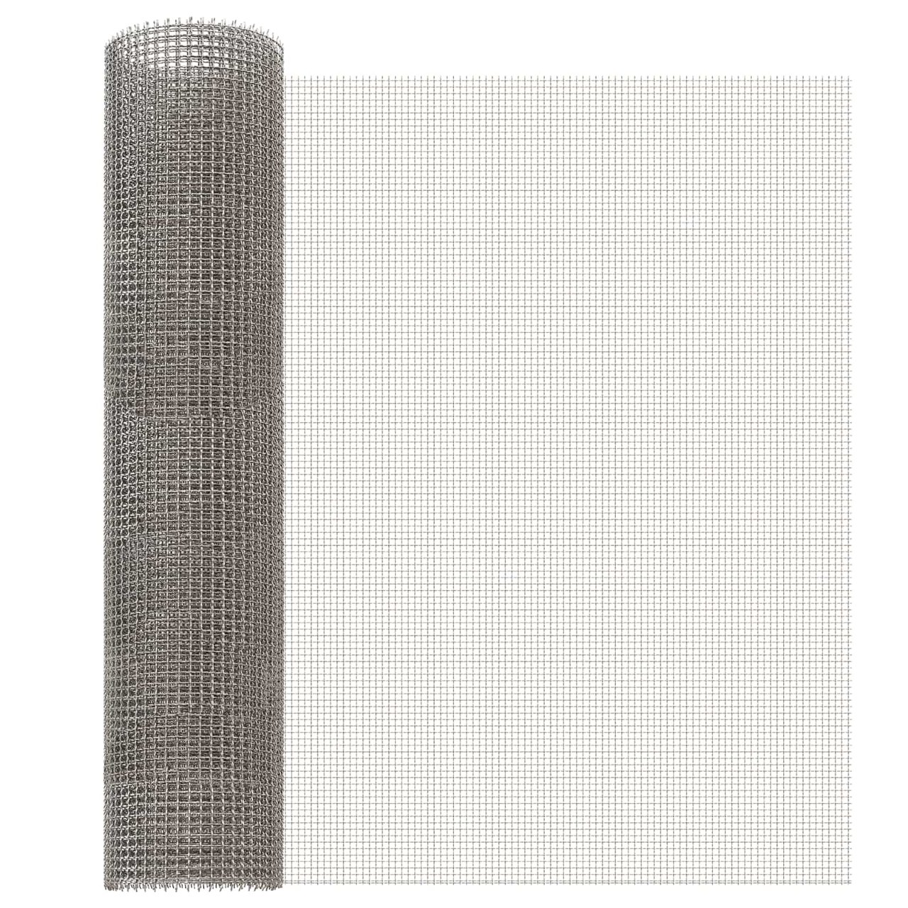 Mesh Bildschirm 20 x 500 cm 20 Mesh Edelstahl 201 Silber