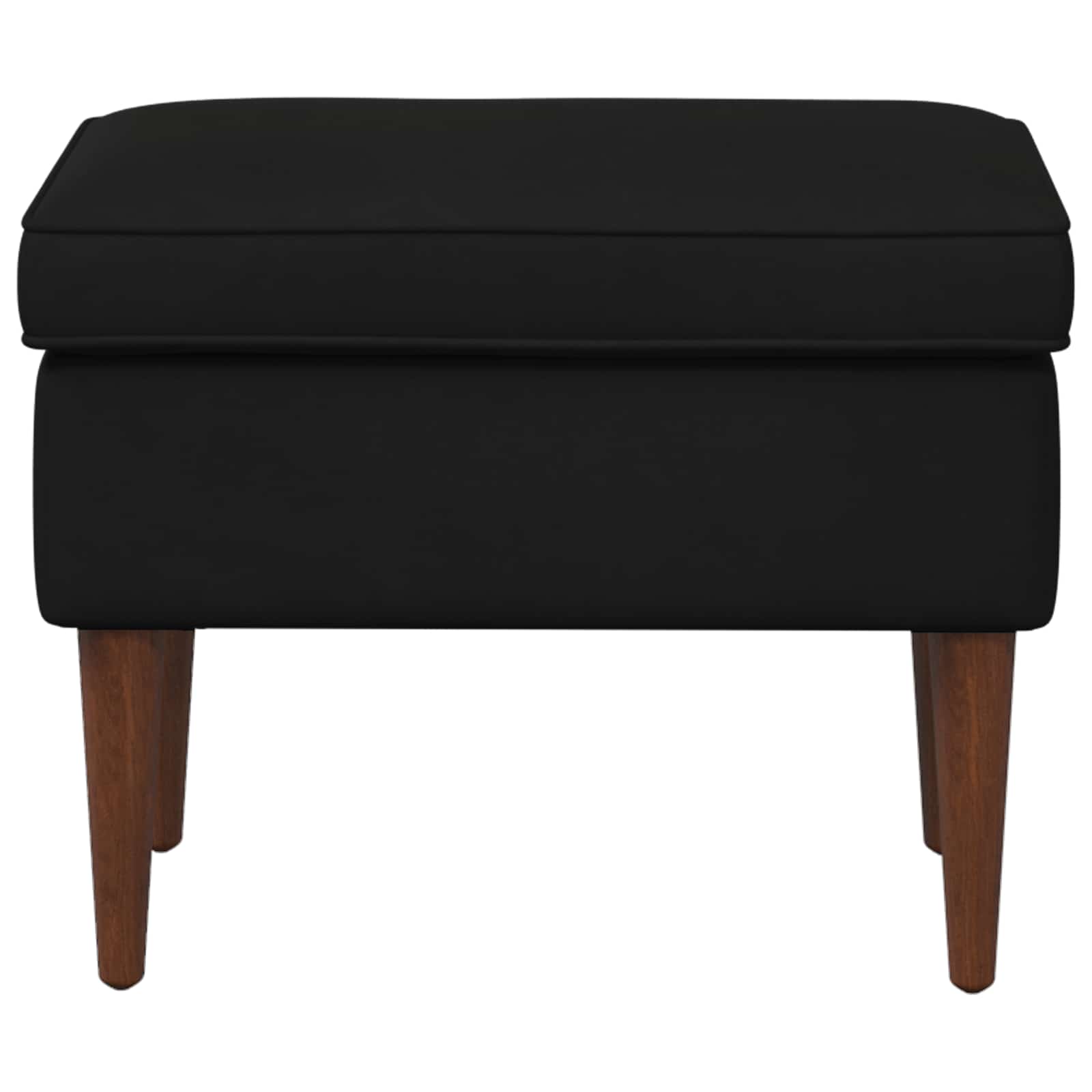 Hocker Hellgrau 55 x 35 x 41 cm Samt