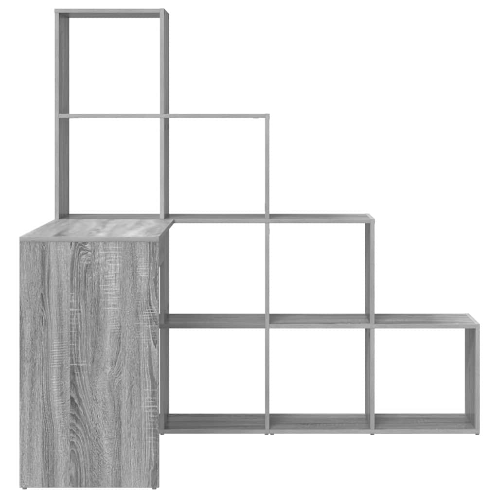 Eck-Schreibtisch Schwarz Eichen-Optik 101,5 x 149,5 x 149,5 cm