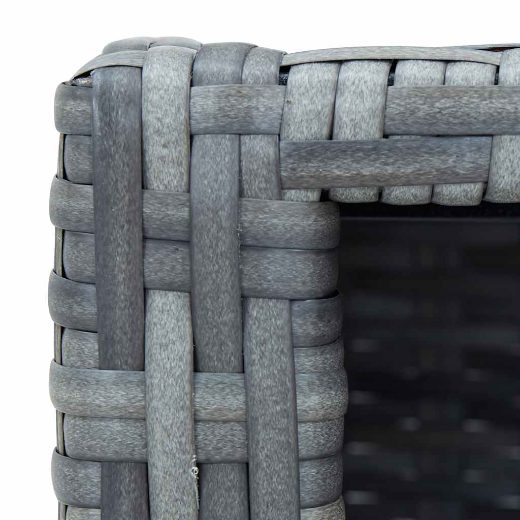 Spa-Einstiegsstufe Poly Rattan 92×45×25 cm Schwarz