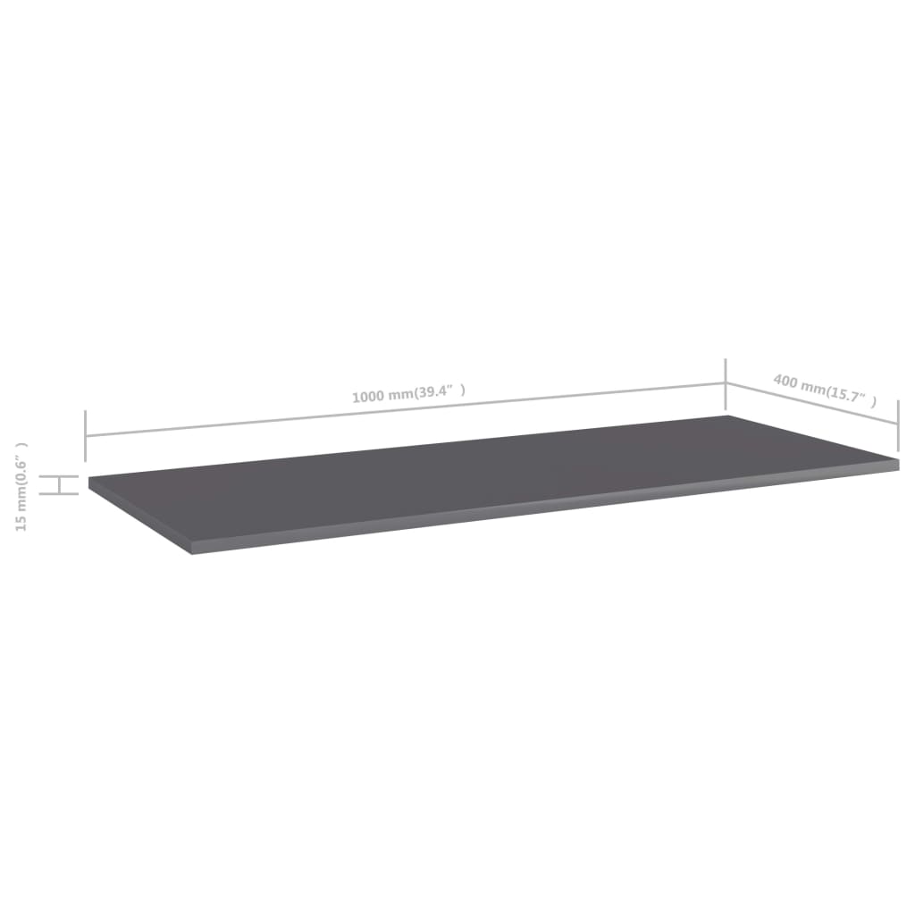 Bücherregal-Bretter 4 Stk. Weiß 40x10x1,5 cm Holzwerkstoff