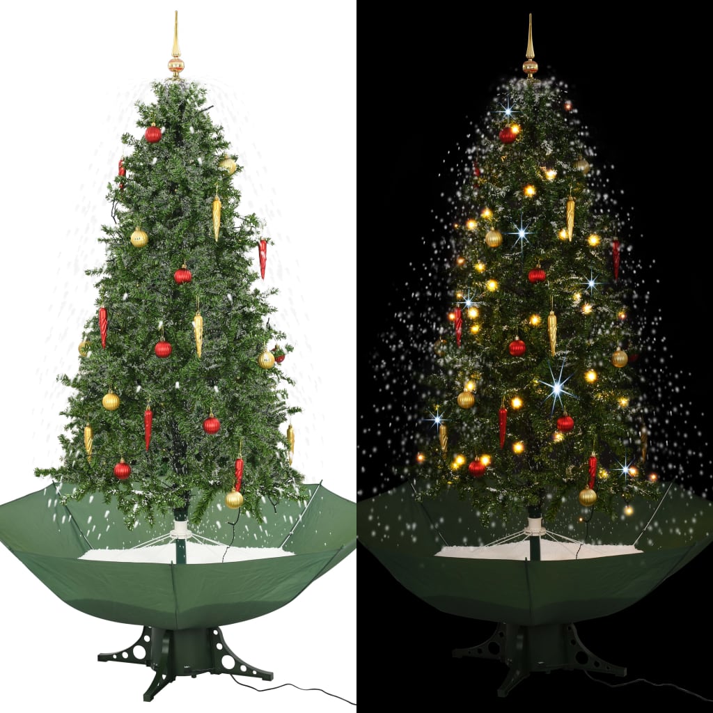Schneiender Weihnachtsbaum mit Schirmfuß Grün 75 cm