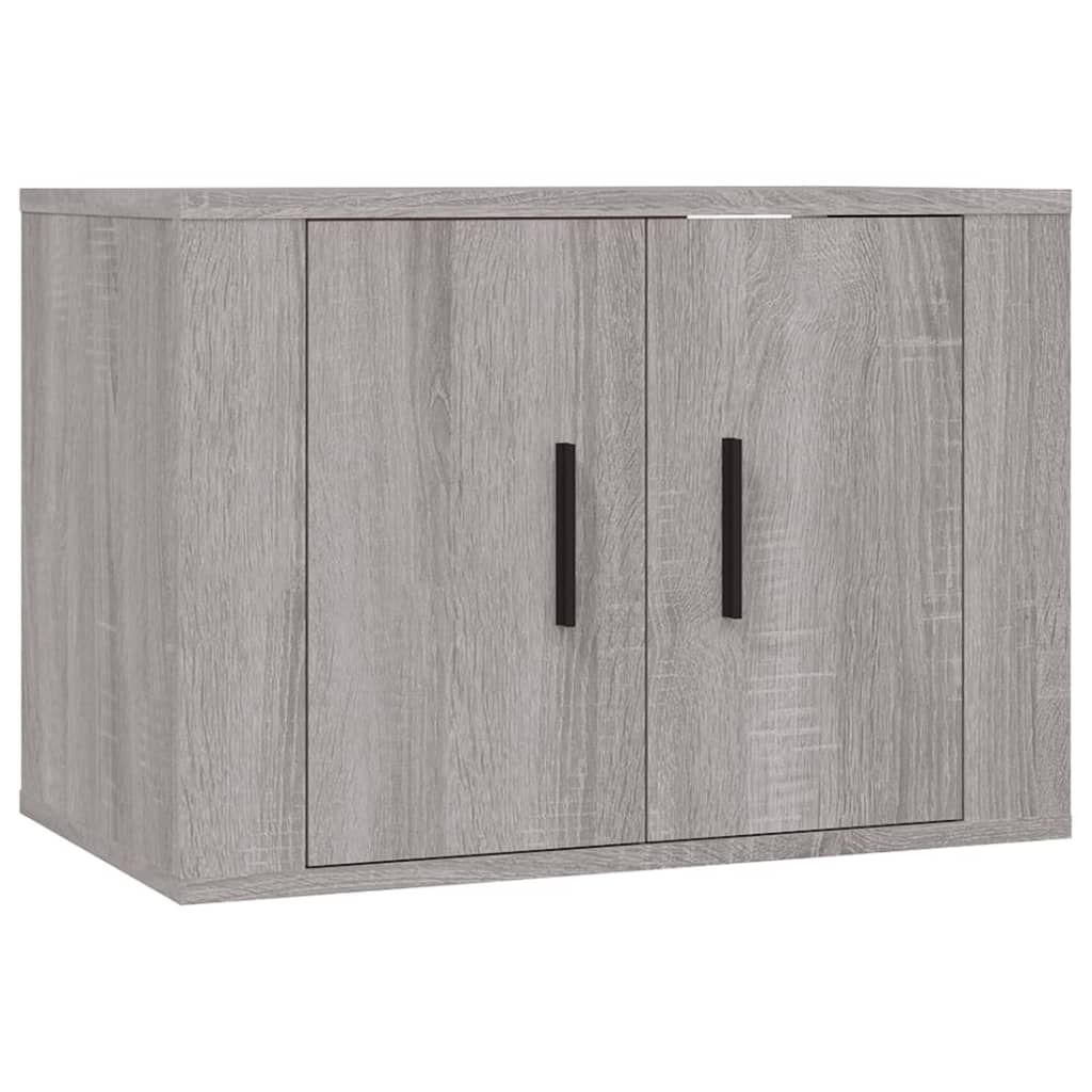3-tlg. TV-Schrank-Set Weiß Holzwerkstoff