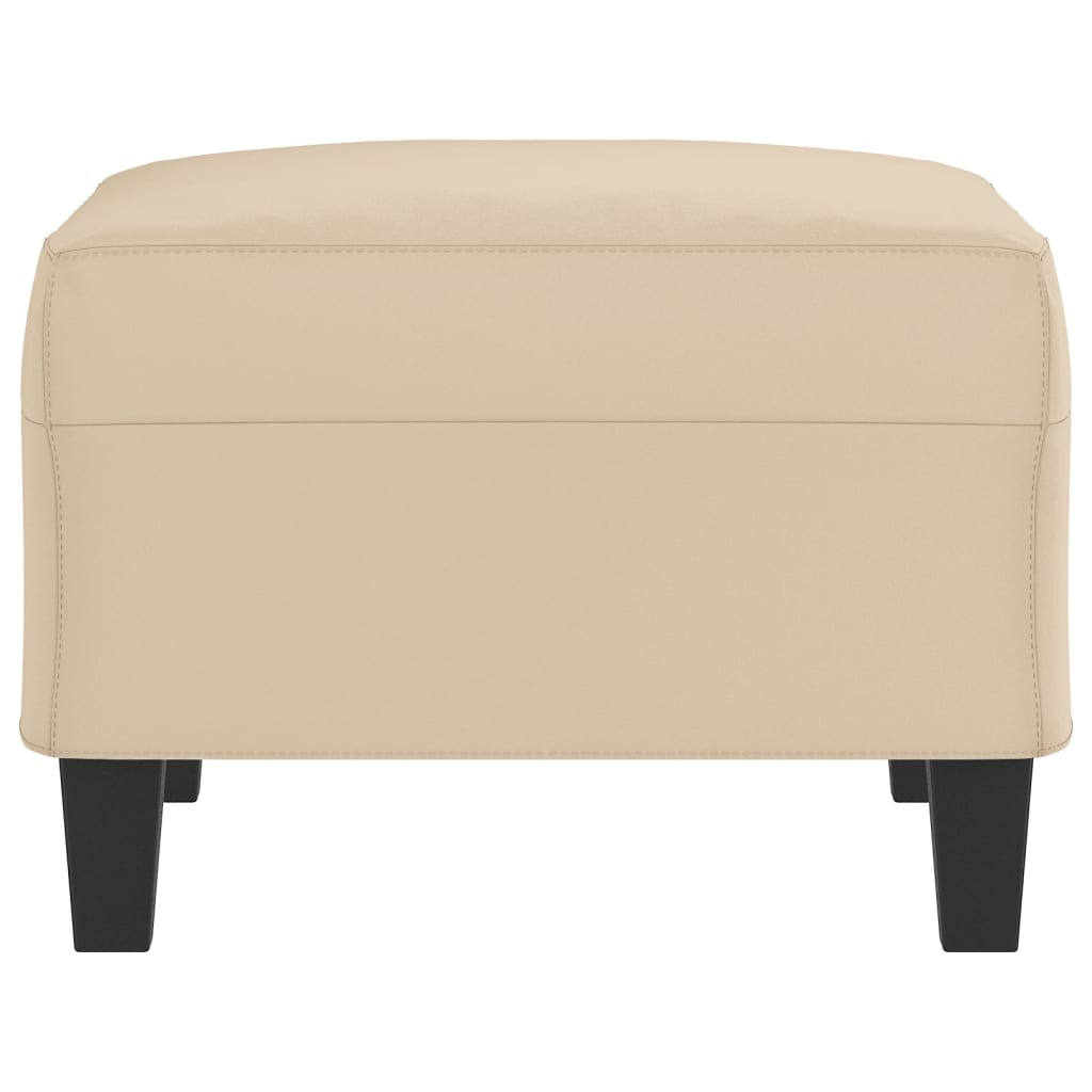Fußhocker Taupe 60x50x41 cm Mikrofasergewebe