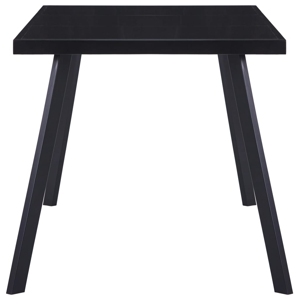 Esstisch Schwarz 140 x 70 x 75 cm Hartglas
