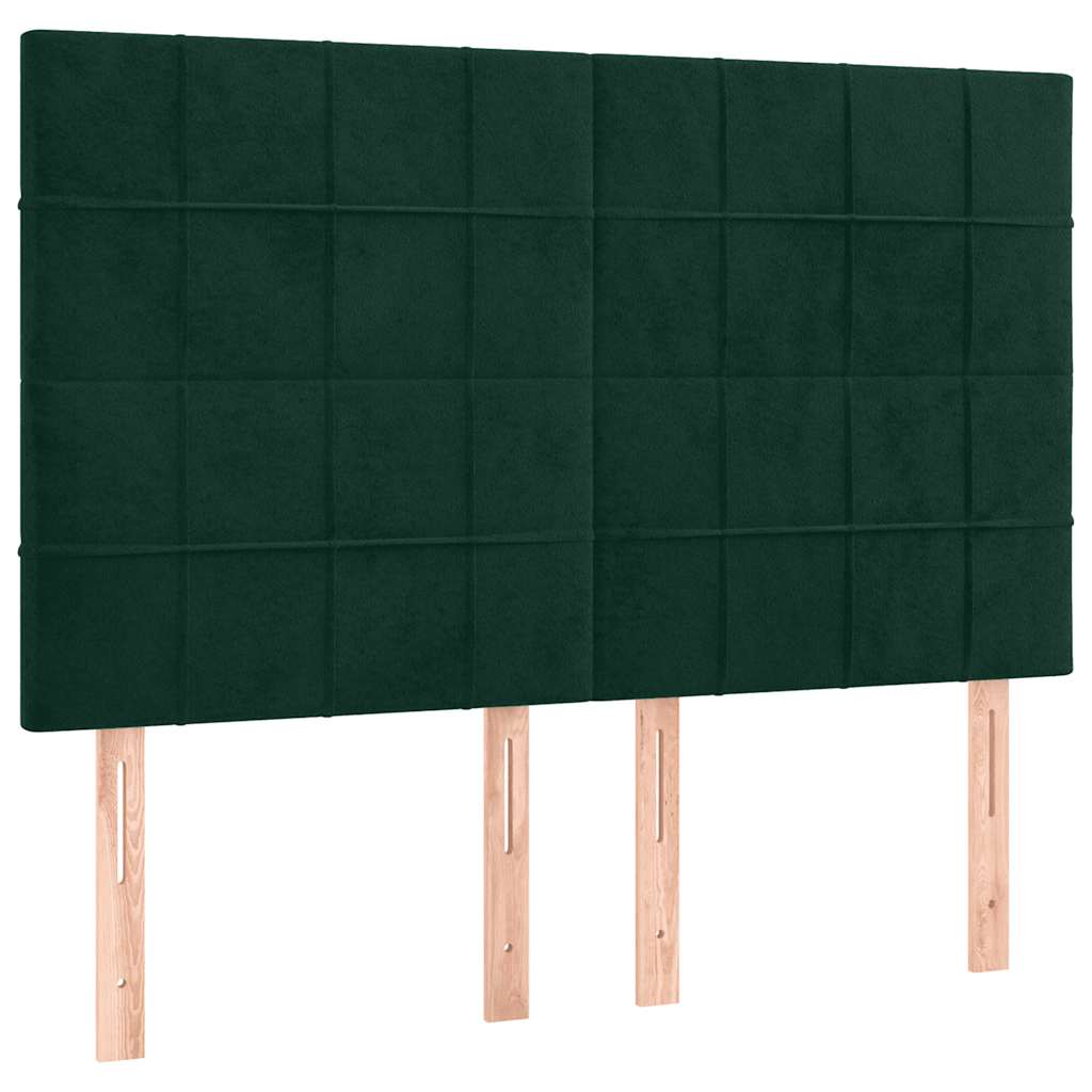 Kopfteil Hellgrau 80x5x118/128 cm Samt