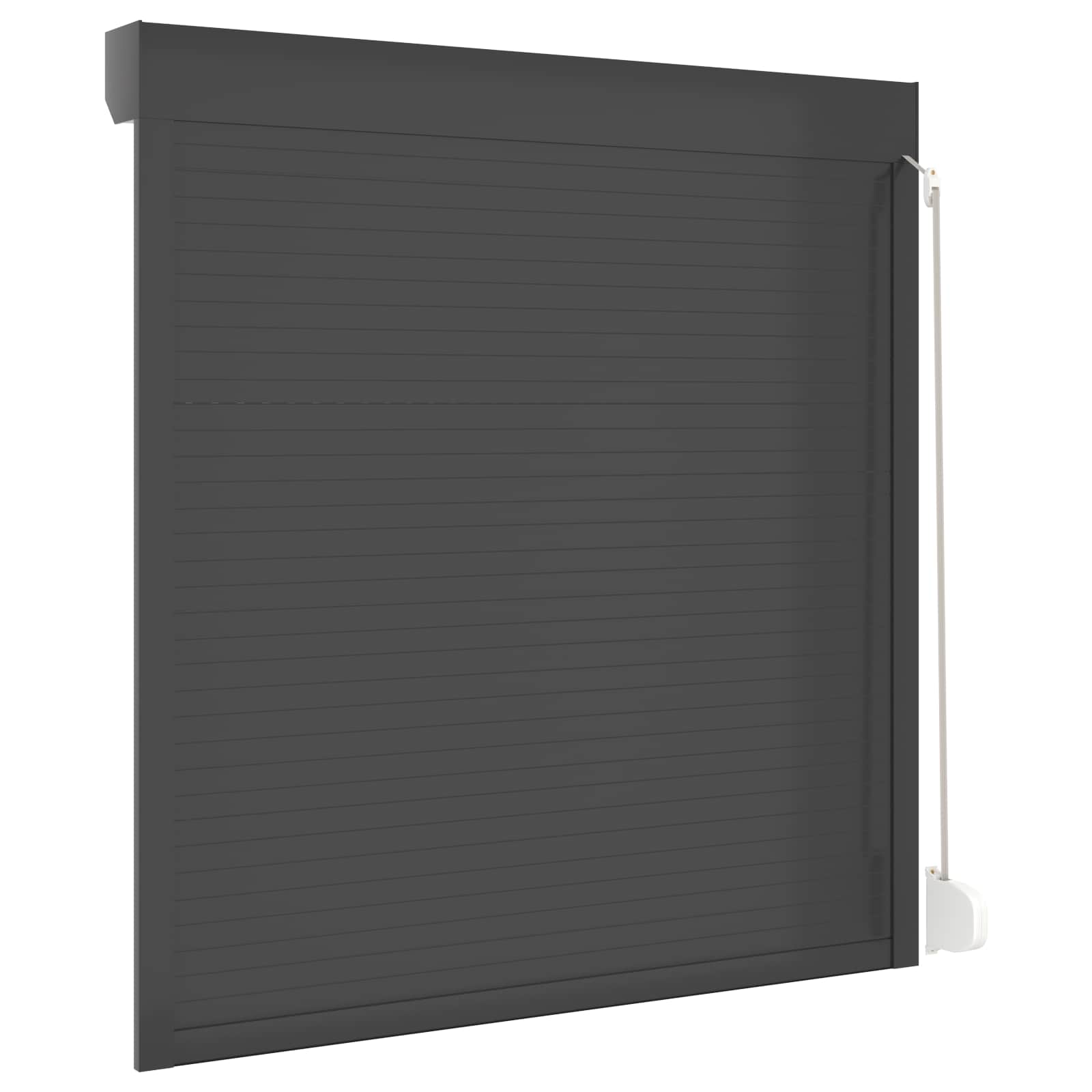 Rollladen Weiß 70 x 100 cm Aluminium und Polyurethan