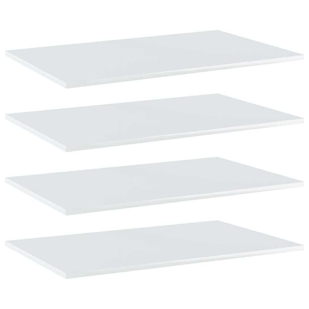 Bücherregal-Bretter 4 Stk. Weiß 40x10x1,5 cm Holzwerkstoff