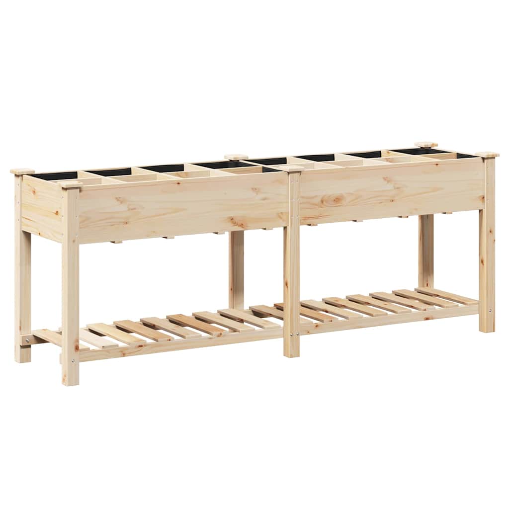 Garten-Pflanzgefäß mit Regal Beige 71 x 37 x 76,5 cm