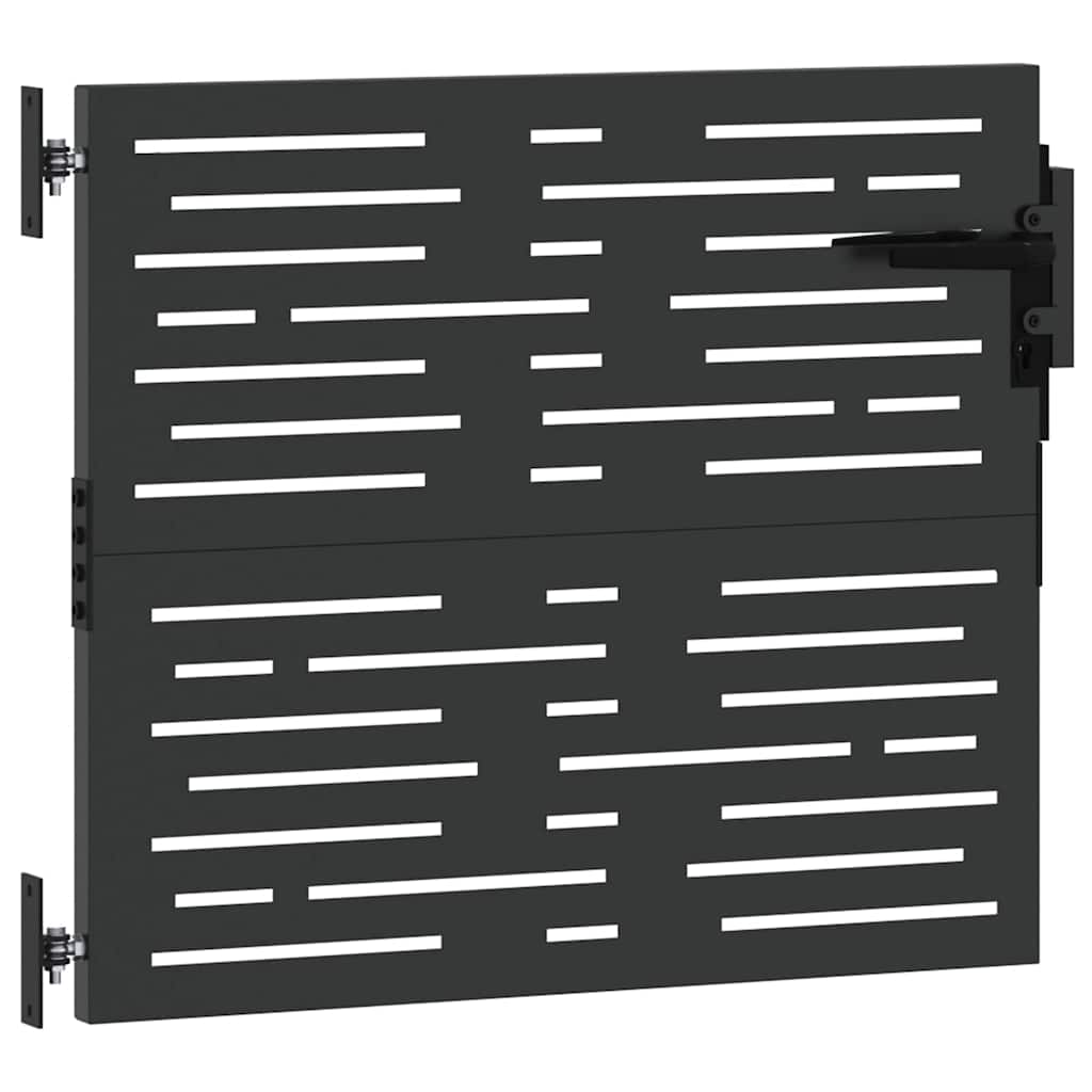 Gartentor 85x75 cm Cortenstahl Quadratisches Design