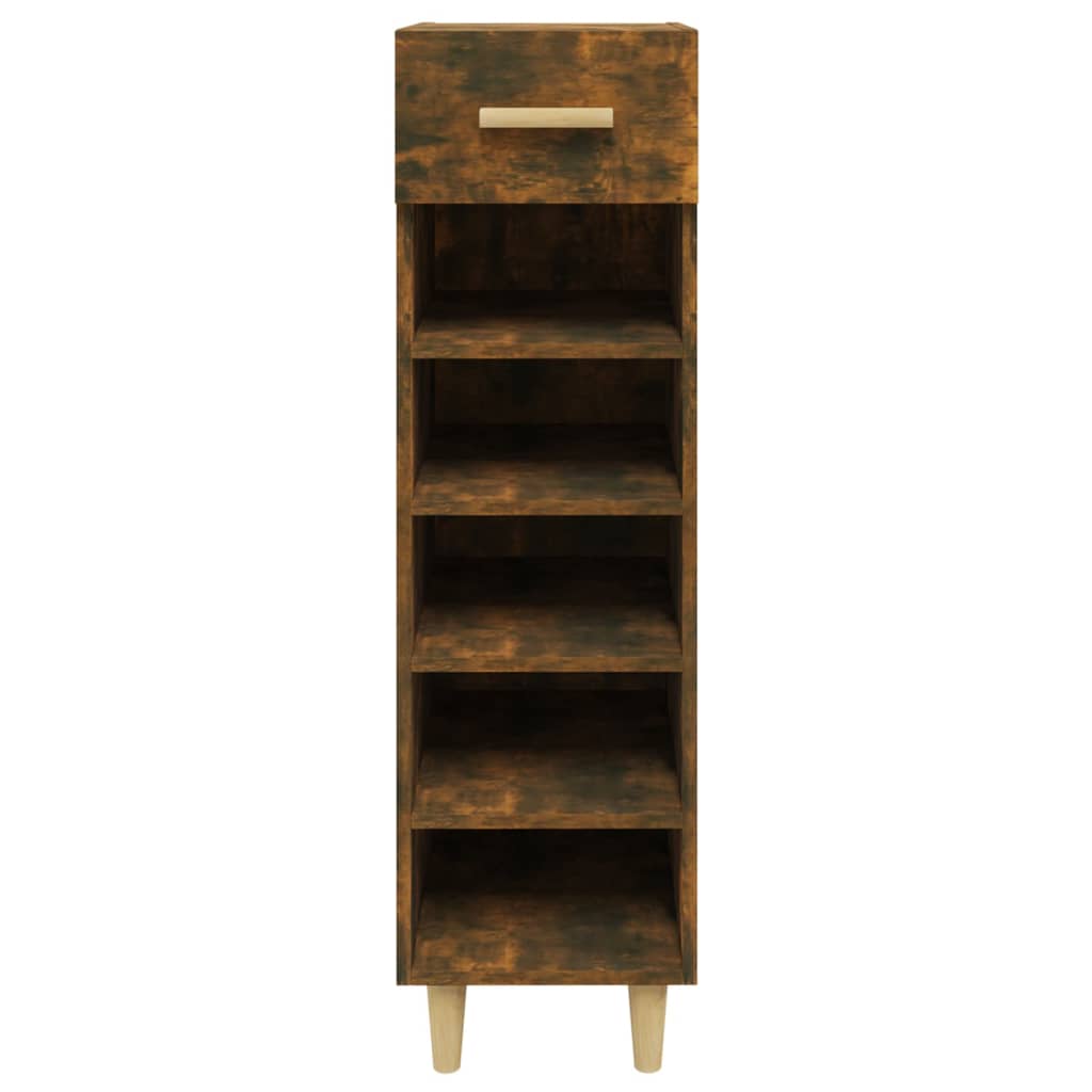 Schuhschrank Betongrau 30x35x105 cm Holzwerkstoff
