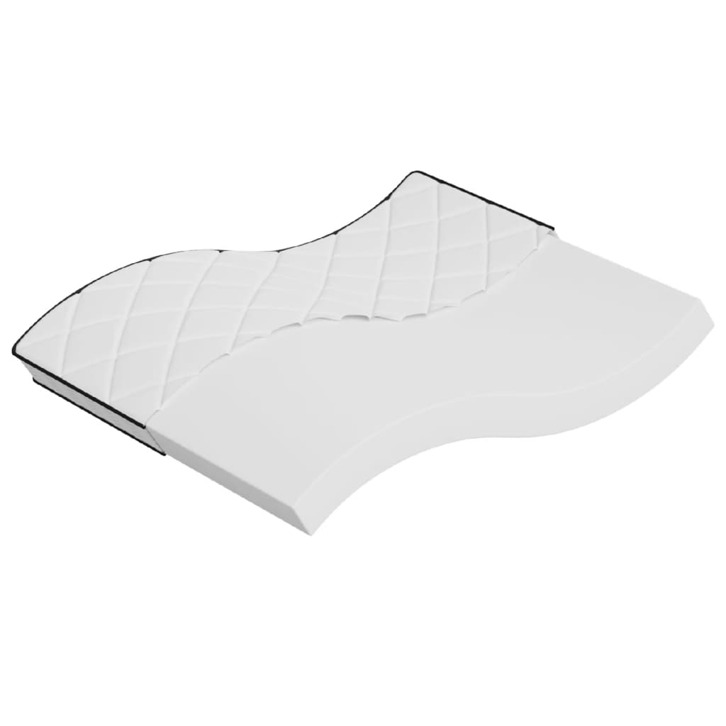 Schaumstoffmatratze für Kind Mittelweich 80 x 160 cm 16 cm Weiß