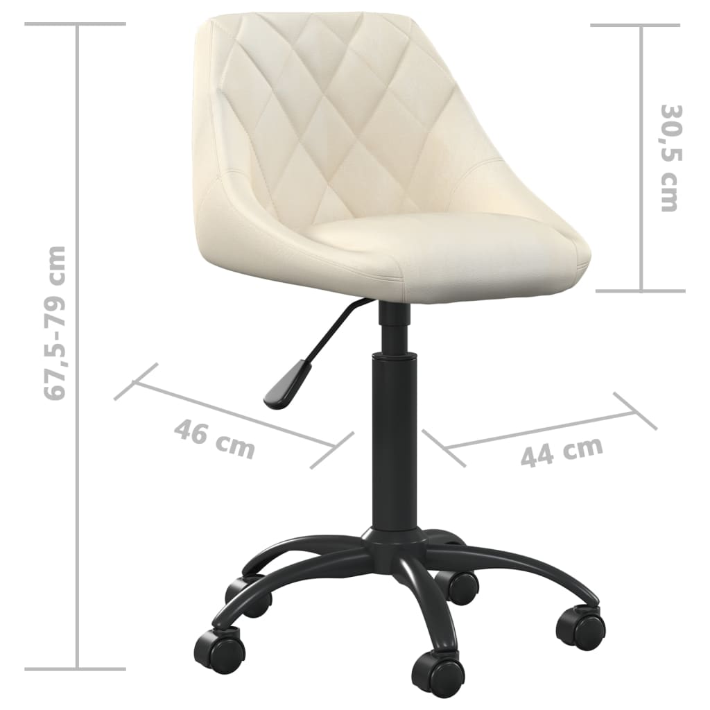 Bürostuhl Rosa Samt
