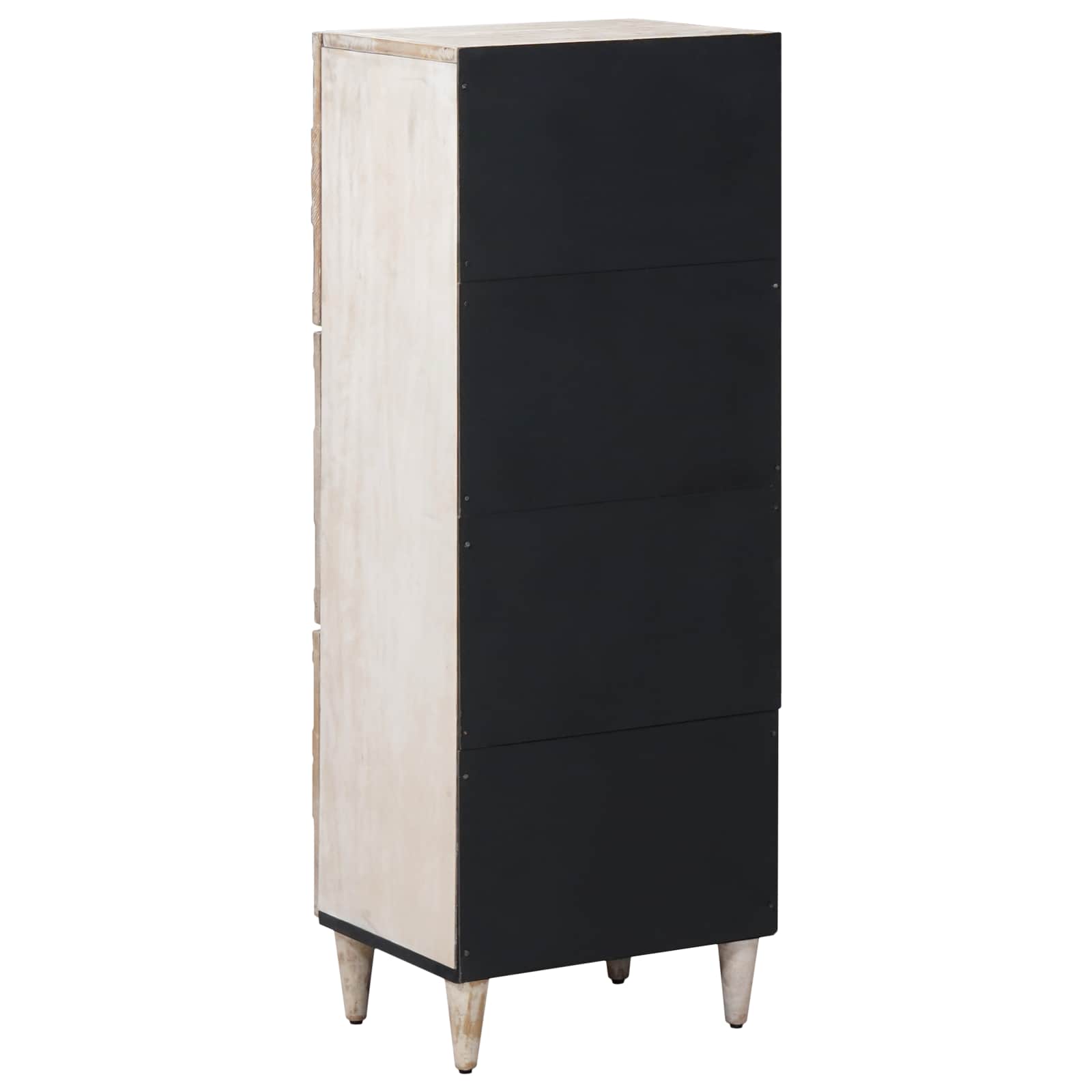 Hochschrank mit Regal Braun 40 x 33,5 x 110 cm Massivholz Mango