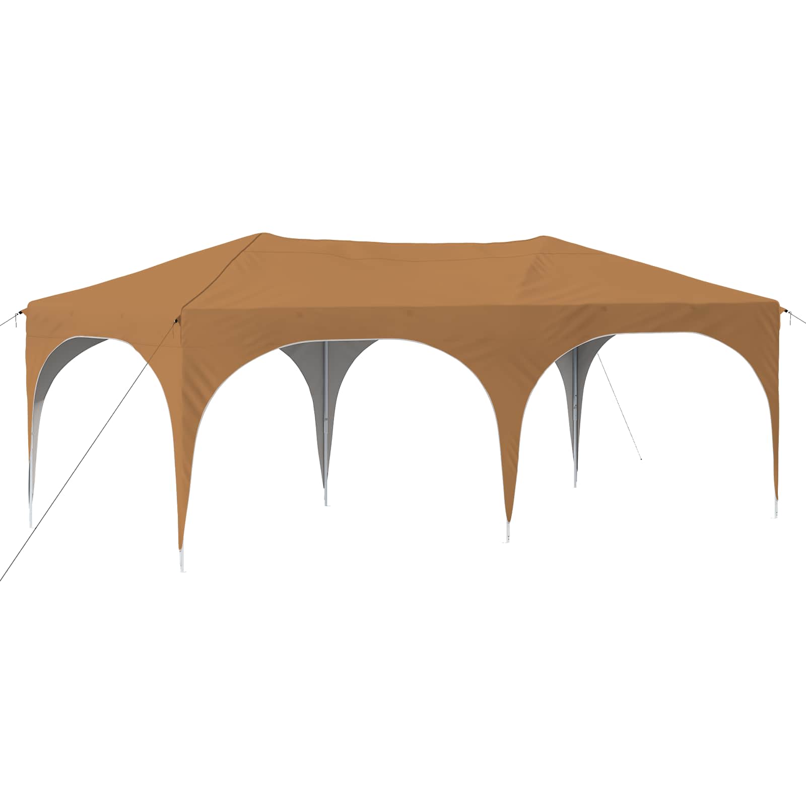 Pop-up Partyzelt 575 x 288 x 245 cm Creme Oxford-Stoff