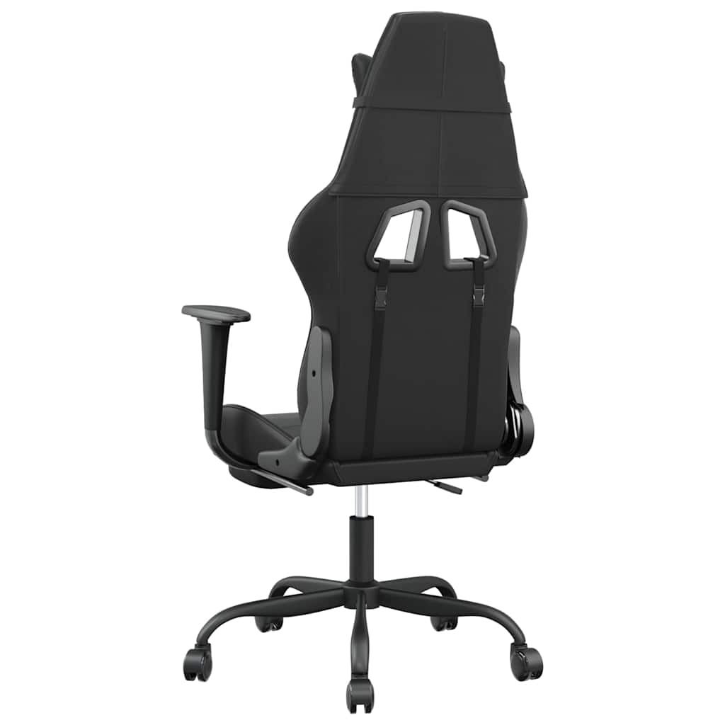 Gaming-Stuhl mit Massagefunktion Schwarz und Rot Kunstleder
