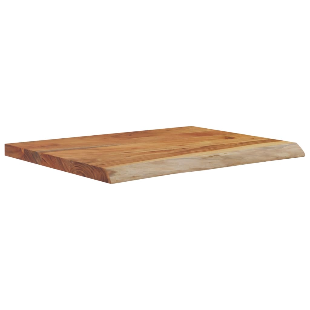 Wandregal 40x20x2,5 cm Rechteckig Massivholz Akazie Baumkante